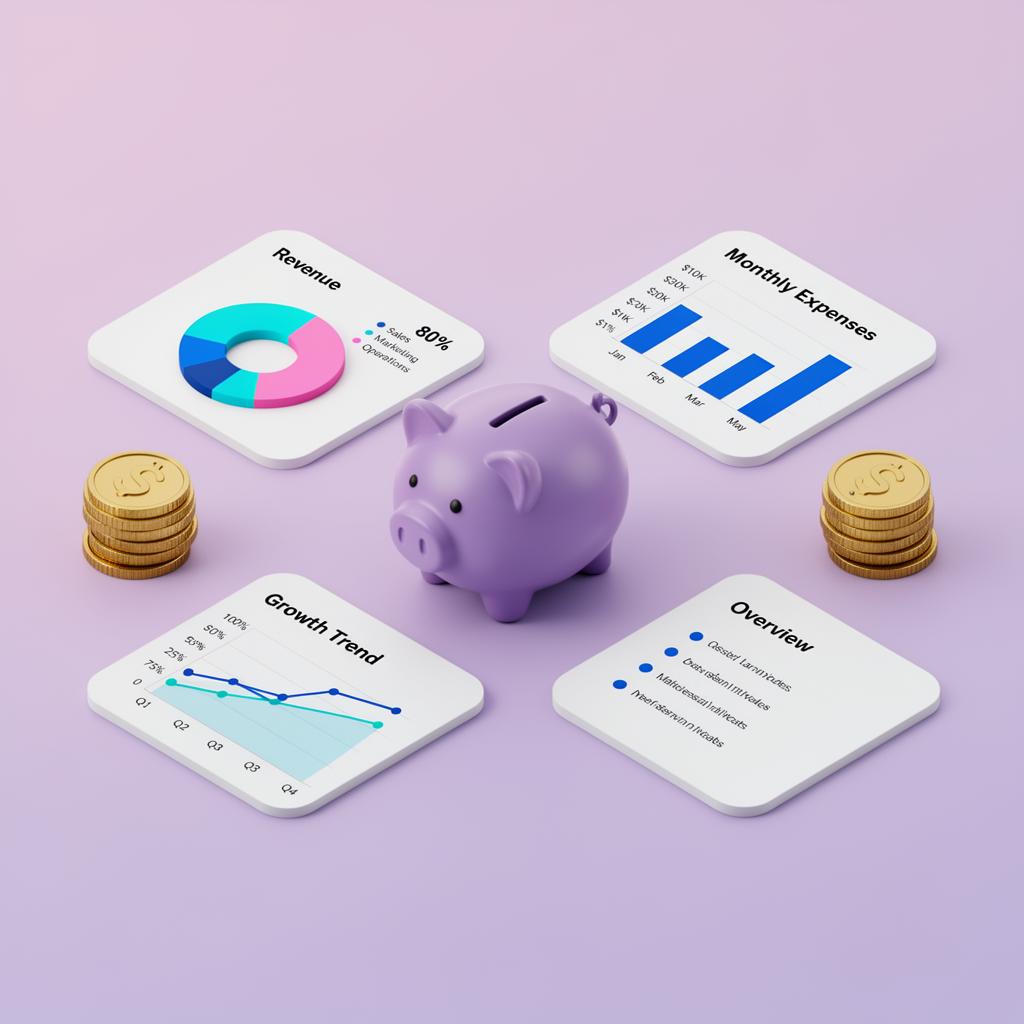 Modern workspace dashboard preview